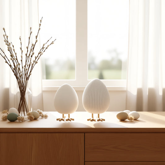 Påskeegg med føtter