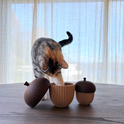 Eikenøtt dekor – sett med to